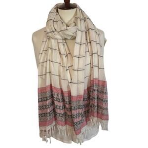 Madewell Jacquard Striped Cotton Scarf